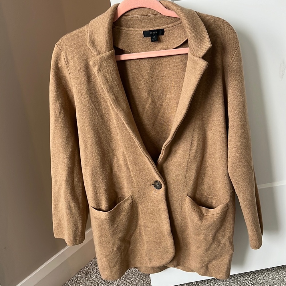 J crew sweater blazer
